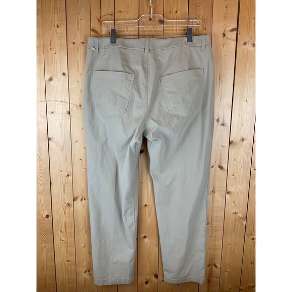 Lululemon Men's Flat-Front Slacks, Khaki - Size 35 x 29 inseam - Picture 2 of 9